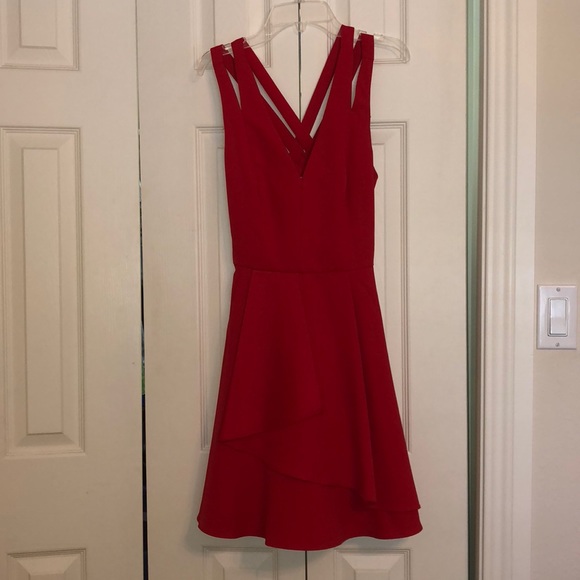 Adeline Rae asymmetrical fit and flare dress! - Picture 1 of 4